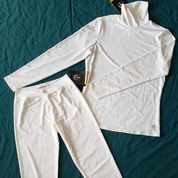 **SOLD**Snow Angel CyberSilk Base Layer Set size Medium~ Pearl - Picture 1 of 10